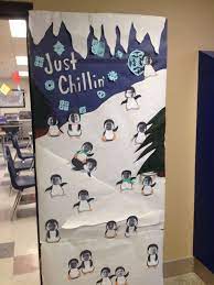 winter door decorations classroom