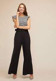 Широките панталони с висока талия имат още едно голямо предимство, а именно че прикриват коремчето. Damski Razkroen Pantalon S Visoka Taliya Motivi Fashion Pants Culottes