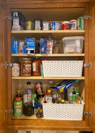 how to use kitchen cabinets as a pantry