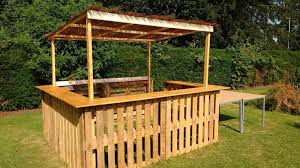 Create Your Own Outdoor Pallet Bar A