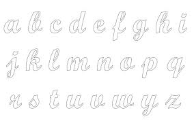 Os moldes de letras para impressão podem ser coloridos em papel ou previamente com qualquer programa de imagem. Moldes De Letras Cursivas Para Imprimir Alfabeto Cursivo