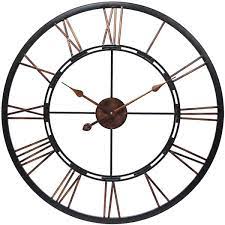 Infinity Instruments 28 Wall Clock Black Copper
