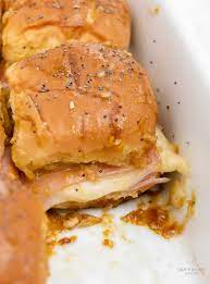 honey baked ham and cheese sandwiches