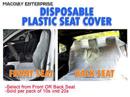 Car Disposable Plastic Front Seat Or