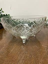 Vintage Cut Glass Bowl Cut Glass Fruit
