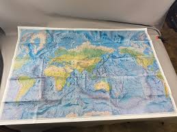 giant national geographic wall map of