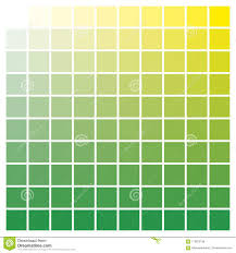 Color Chart Green Yellow Print Production Color Guide Ink