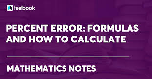 percent error definition formula