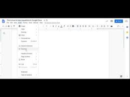 Google Docs With The Equation Editor
