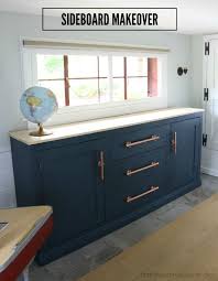 sideboard makeover with chalky finish