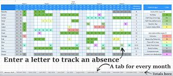 excel staff holiday planner the