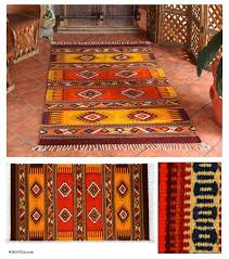 zapotec wool rug 4 5x7 summer s day