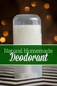 homemade natural deodorant recipe