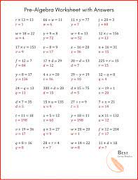 Each one has model problems worked out step by step, practice problems, as well as challenge questions. Printable Pre Basic Algebra Worksheets Pdf
