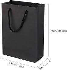 Maybe you would like to learn more about one of these? Buy Sdootjewelry Black Gift Bags Kraft Paper Gift Bags With Handles 50 Pack Heavy Duty Matte Tote Paper Bags 7 5 X 3 1 X 10 2 Shopping Bags Kraft Bags Retail Bags Party Bags