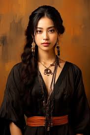 photo of asian young woman long hair