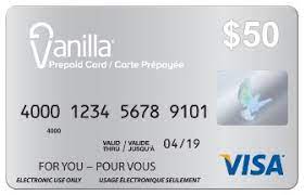 Search newegg.com for vanilla card. Vanilla Prepaid Visa Card