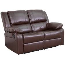 faux leather reclining loveseat