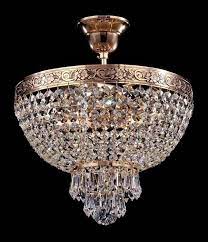 French Gold Chandelier Asfour Crystal