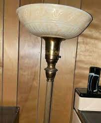 Vintage Torchiere Floor Lamp Original