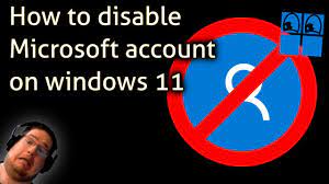 how to disable microsoft account on