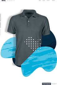 ghosted mens polo shirt template
