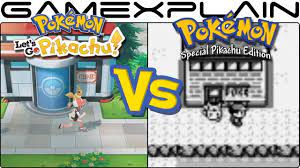 Pokémon Let's Go, Pikachu & Eevee vs. Pokémon Yellow - Graphics Comparison  (Switch vs Game Boy) - YouTube