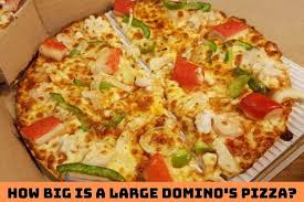 how big is a large domino s pizza
