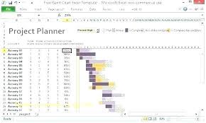 Free Excel Project Management Timeline Templates Plan