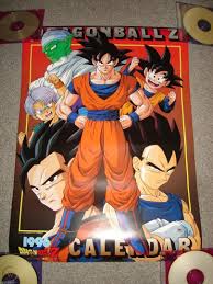 The anime first premiered in japan on april 26, 1989 (on fuji tv) at 7:30 p.m. Dragonball Z 1996 Calendar Toei Japan Import Brand New Unused W 6 Poster Sheets 1797632217