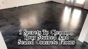 stained concrete floor cleaner you