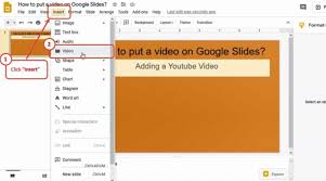 add or embed a video into google slides
