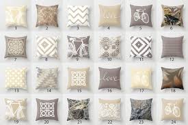 beige and taupe throw pillow mix and