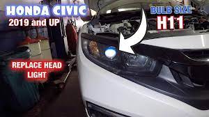 how to replace headlight bulb on honda