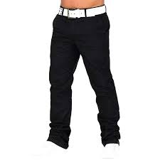 Chino Mens Casual Regular Trousers Business Cargo Pants