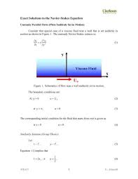Solutions To The Navier Stokes Equation