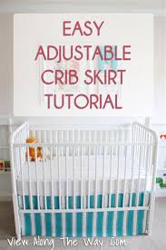sew an easy diy crib skirt