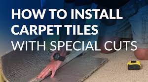 how to install carpet tiles with