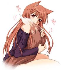 The best gifs are on giphy. Touching Your Own Touch Fluffy Tail Anime Wolf Girl Spice And Wolf Holo Spice And Wolf