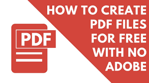 how to create pdf files for free