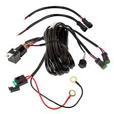 (1) the two connectors will be connected to the fog light assembly. Led Light Wiring Harness With Switch And Relay Dual Output Dt Connector Super Bright Leds