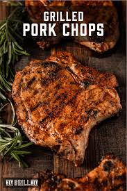 grilled pork chops with homemade sweet