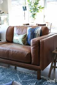 Brown Leather Sofa Choosing A Rug For My Apartment Living Room Modern Loft Leather Sofa Living Room Apartment Decorating Livingroom Brown Couch Living Room
