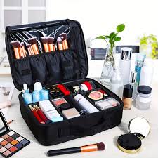 travel makeup bag double layer portable