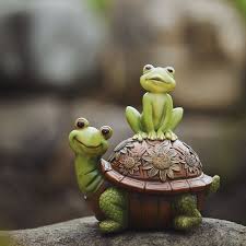 Frog Turtle Garden Statues Garden Art