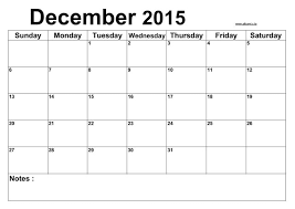 Blank Calendar December 2015 Free Printable Calendars 2018
