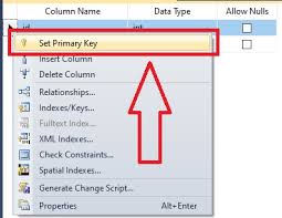 primary key and autoincrement in sql server