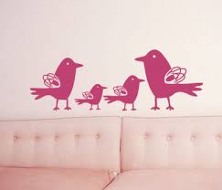 Squiggle Birds Beautiful Wall Decals