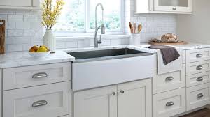 to install a farmhouse or apron front sink