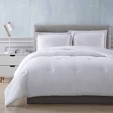 white 3 piece cotton waffle comforter